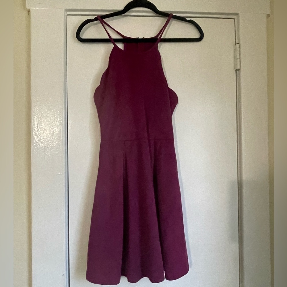 She + Sky Maroon Mini Dress Size Small NWT